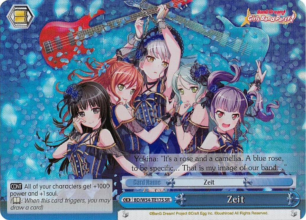 Image for Zeit (SR) (BanG Dream! Girls Band Party!) (BD/W54-TE17S SR) - Weiss Schwarz