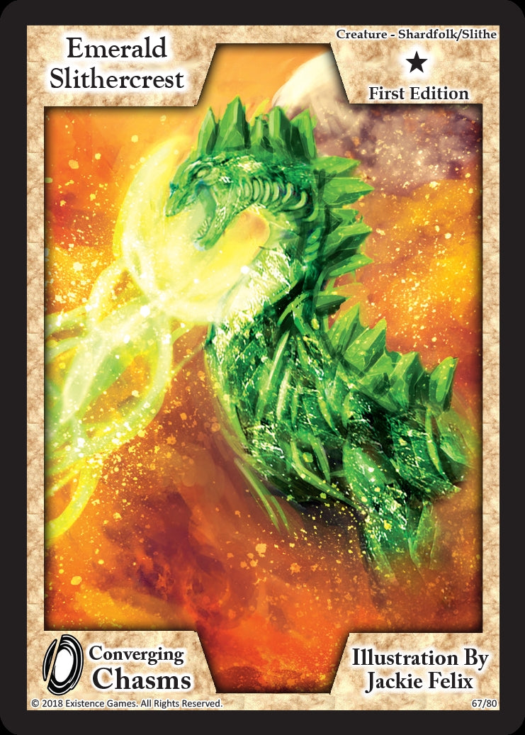 Image for Emerald Slithercrest (Converging Chasms) (67) - Exodus TCG
