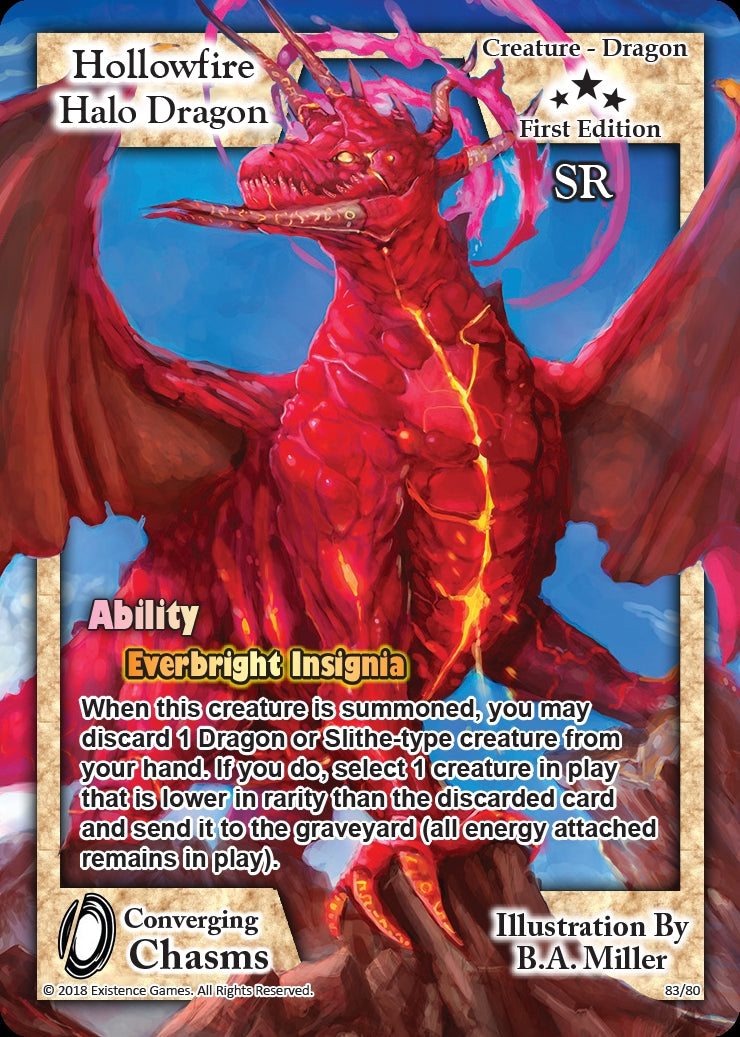 Image for Hollowfire Halo Dragon (Converging Chasms) (83) - Exodus TCG