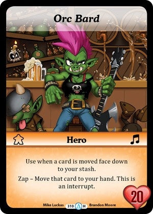 Image for Orc Bard (Alt 2) (Season 1) (310) - Munchkin CCG