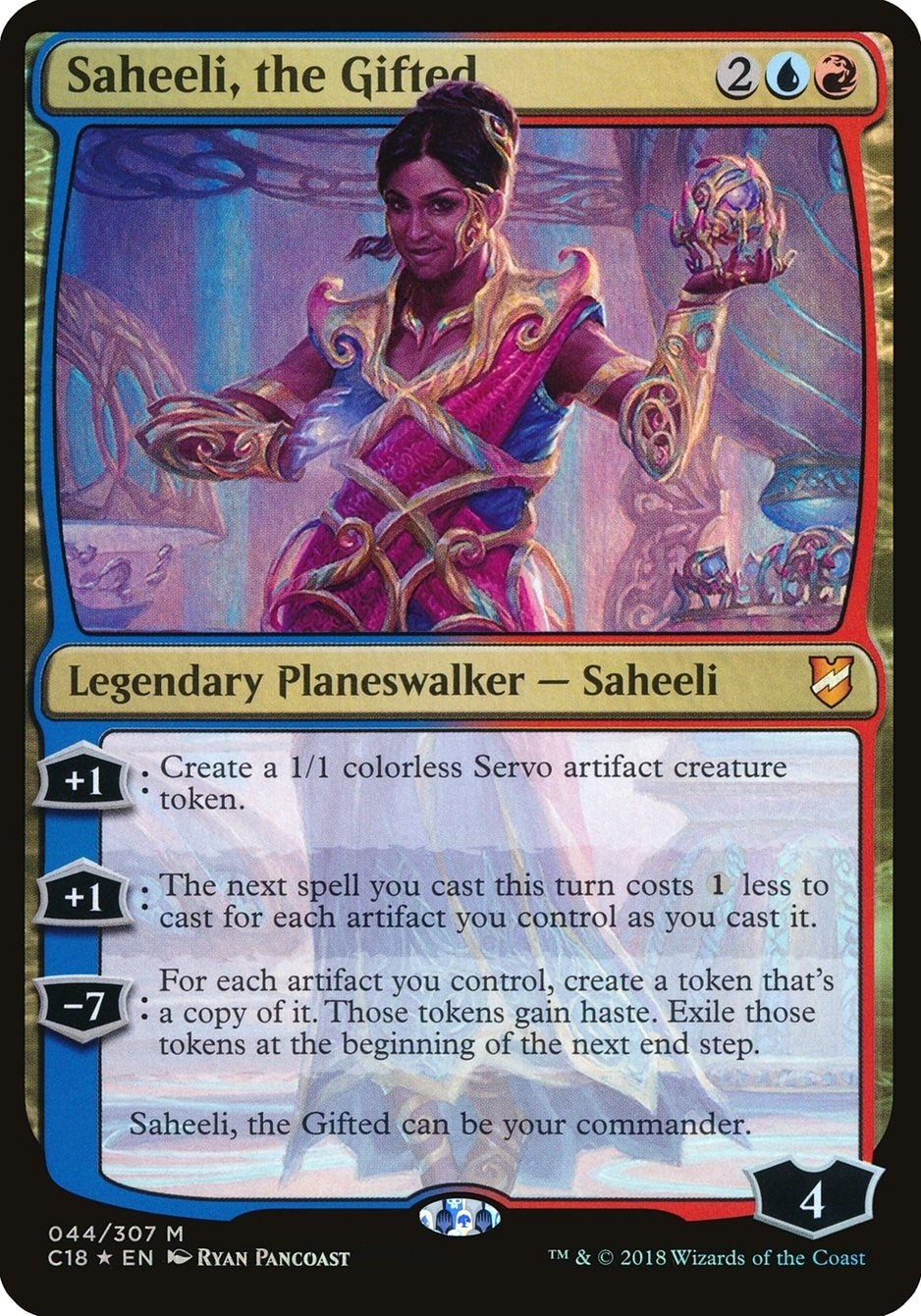 Image for Saheeli, the Gifted (Commander 2018) (Oversize Cards) (44) - Magic: The Gathering