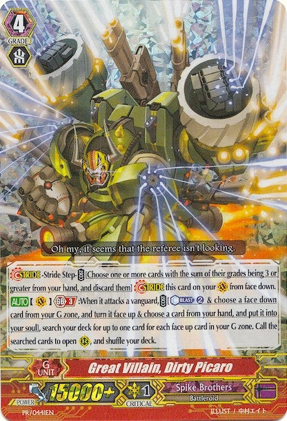 Image for Great Villain, Dirty Picaro (Promo Cards) (PR/0441EN) - Cardfight Vanguard