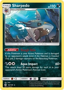 Image for Sharpedo - 82/149 (Cosmos Holo) (Blister Exclusives) (082/149) - Pokemon