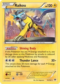 Image for Raikou - 55/162 (Cosmos Holo) (Blister Exclusives) (055/162) - Pokemon