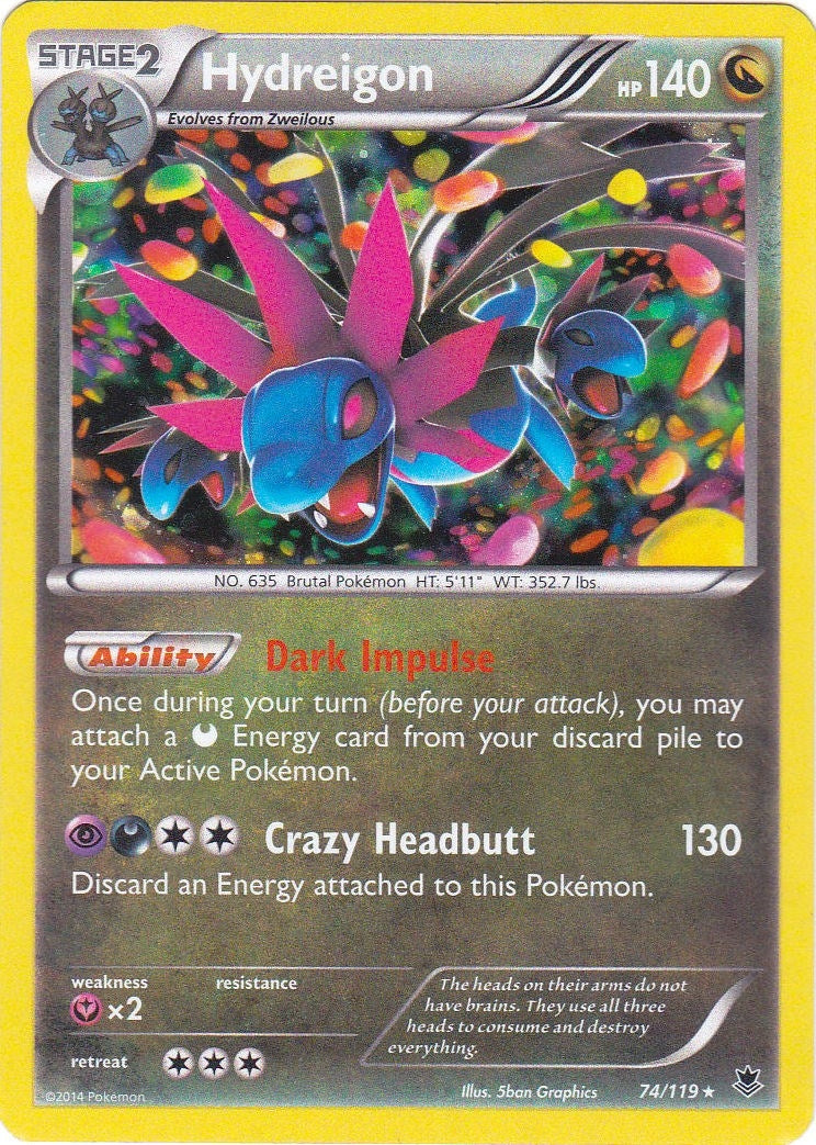 Image for Hydreigon - 074/119 (Cosmos Holo) (Blister Exclusives) (074/119) - Pokemon