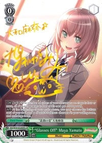 Image for "Glasses Off" Maya Yamato (A) (SP) (BanG Dream! Girls Band Party!) (BD/W54-E028SPa SP) - Weiss Schwarz