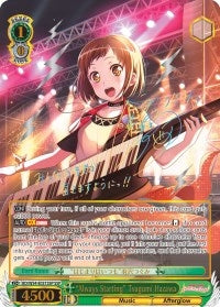 Image for "Always Starting" Tsugumi Hazawa (SSP) (BanG Dream! Girls Band Party!) (BD/W54-E031SSP SSP) - Weiss Schwarz
