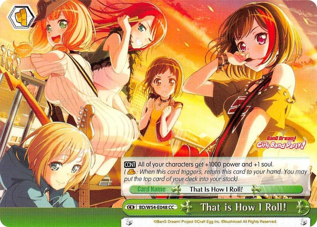 Image for That is How I Roll! (BanG Dream! Girls Band Party!) (BD/W54-E048 CC) - Weiss Schwarz