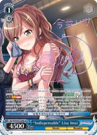 Image for "Indispensable" Lisa Imai (B) (SP) (BanG Dream! Girls Band Party!) (BD/W54-E073SPb SP) - Weiss Schwarz
