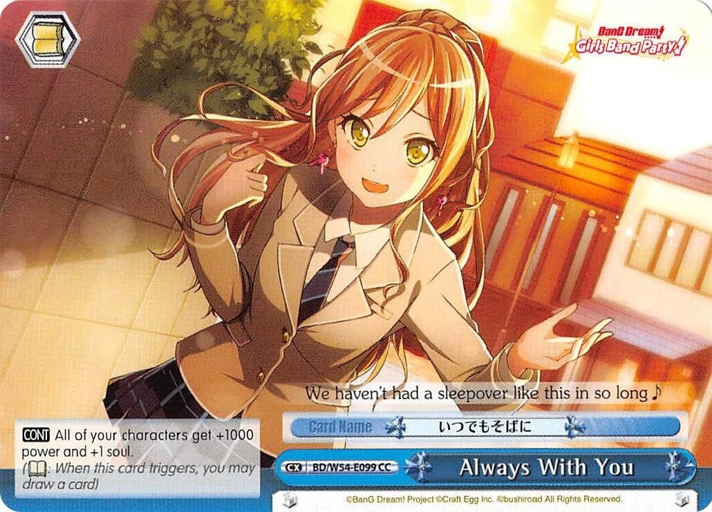 Image for Always With You (BanG Dream! Girls Band Party!) (BD/W54-E099 CC) - Weiss Schwarz