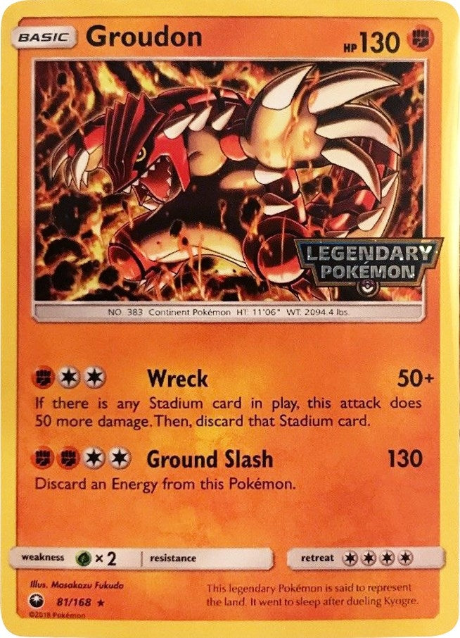 Image for Groudon - 81/168 (Cosmos Holo) (Gamestop Promo) (Miscellaneous Cards & Products) (081/168) - Pokemon