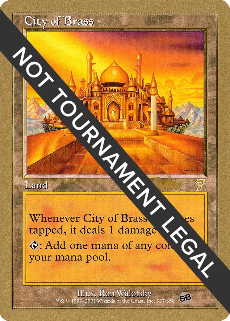 Image for City of Brass - 2002 Brian Kibler (7ED) (SB) (World Championship Decks) - Magic: The Gathering