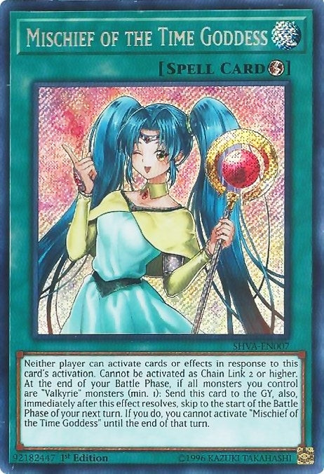 Image for Mischief of the Time Goddess (Shadows in Valhalla) (SHVA-EN007) - YuGiOh