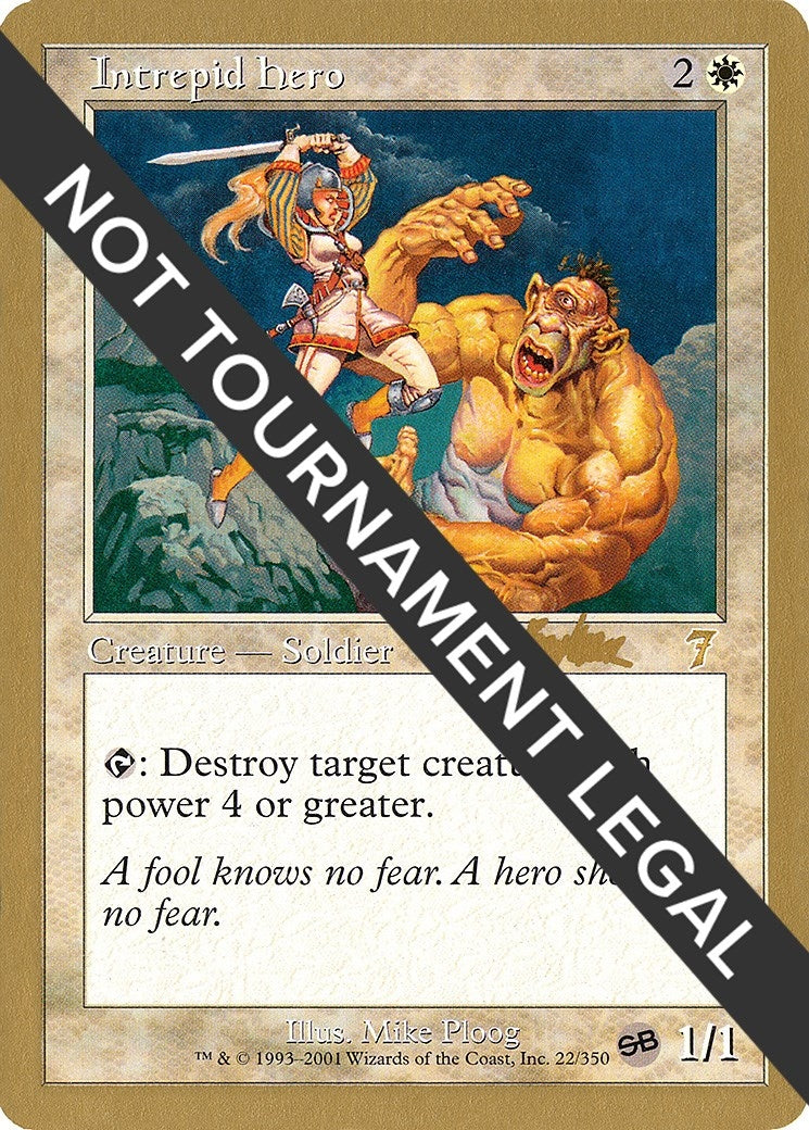 Image for Intrepid Hero - 2002 Brian Kibler (7ED) (SB) (World Championship Decks) - Magic: The Gathering