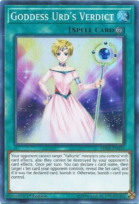 Image for Goddess Urd's Verdict (Shadows in Valhalla) (SHVA-EN010) - YuGiOh