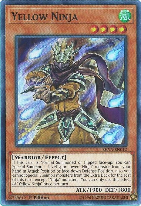Image for Yellow Ninja (Shadows in Valhalla) (SHVA-EN012) - YuGiOh