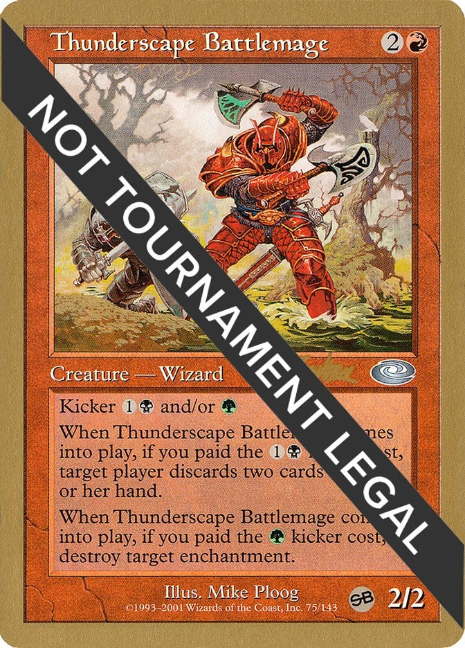 Image for Thunderscape Battlemage - 2002 Brian Kibler (PLS) (SB) (World Championship Decks) - Magic: The Gathering