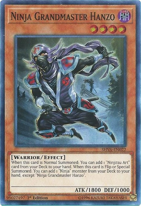 Image for Ninja Grandmaster Hanzo (Shadows in Valhalla) (SHVA-EN022) - YuGiOh