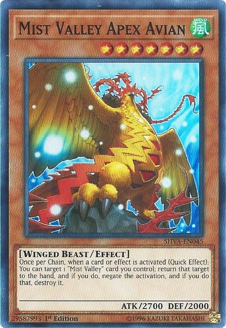 Image for Mist Valley Apex Avian (Shadows in Valhalla) (SHVA-EN045) - YuGiOh