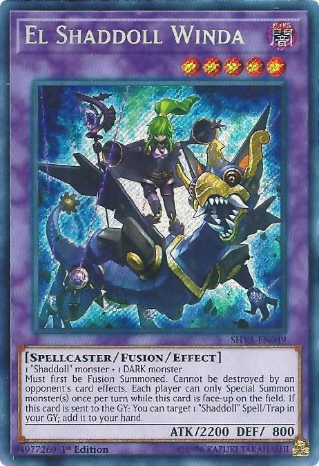Image for El Shaddoll Winda (Shadows in Valhalla) (SHVA-EN049) - YuGiOh