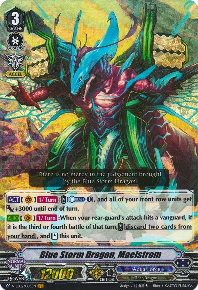 Image for Blue Storm Dragon, Maelstrom (V-EB02: Champions of the Asia Circuit) (V-EB02/003EN) - Cardfight Vanguard