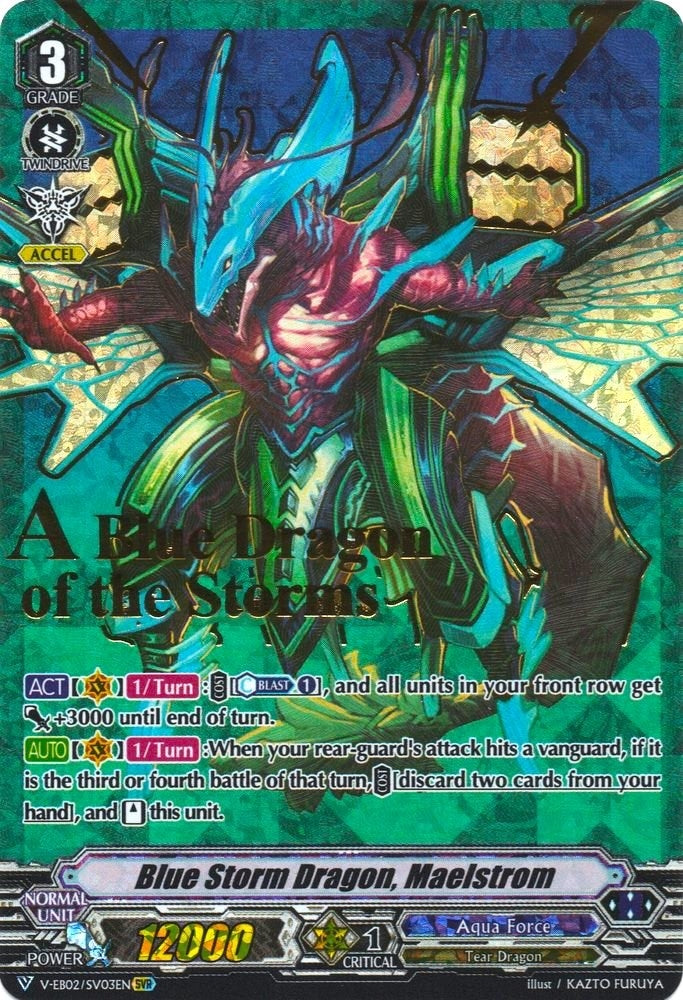 Image for Blue Storm Dragon, Maelstrom (SVR) (V-EB02: Champions of the Asia Circuit) (V-EB02/SV03EN) - Cardfight Vanguard