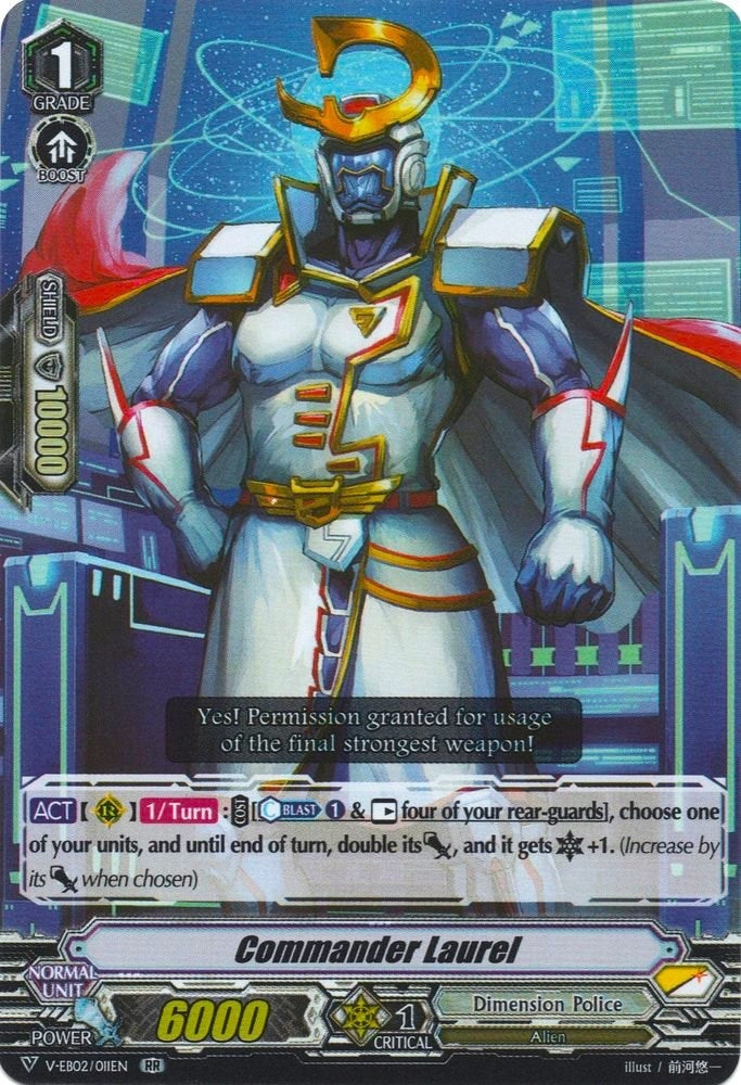 Image for Commander Laurel (V-EB02: Champions of the Asia Circuit) (V-EB02/011EN) - Cardfight Vanguard
