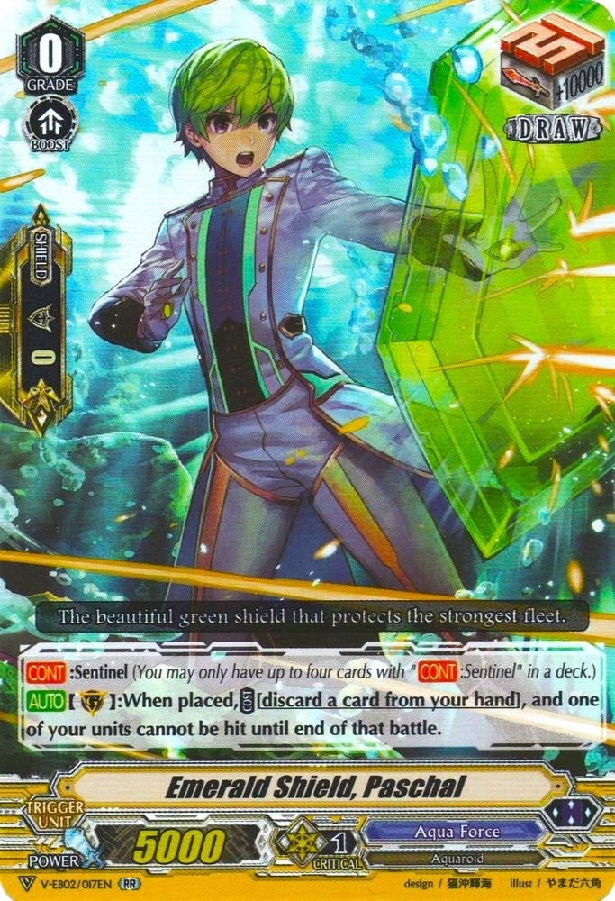 Image for Emerald Shield, Paschal (V-EB02: Champions of the Asia Circuit) (V-EB02/017EN) - Cardfight Vanguard