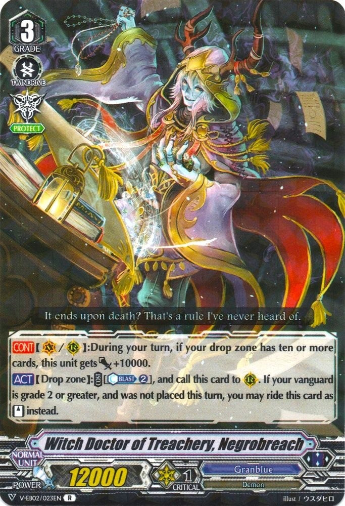 Image for Witch Doctor of Treachery, Negrobreach (V-EB02: Champions of the Asia Circuit) (V-EB02/023EN) - Cardfight Vanguard