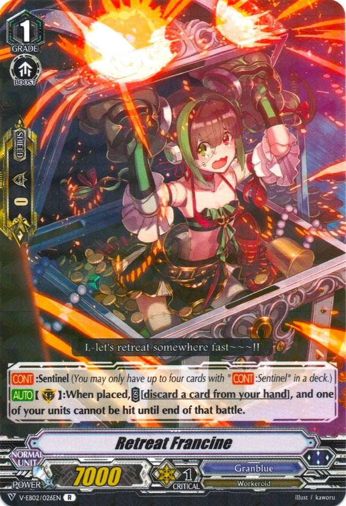 Image for Retreat Francine (V-EB02: Champions of the Asia Circuit) (V-EB02/026EN) - Cardfight Vanguard