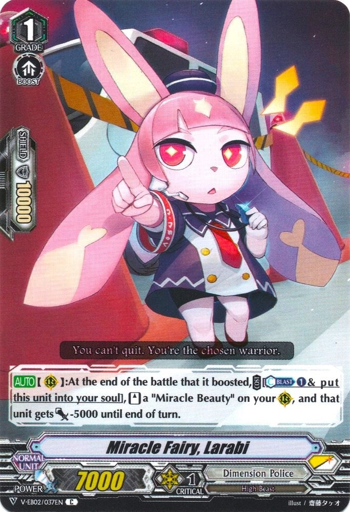Image for Miracle Fairy, Larabi (V-EB02: Champions of the Asia Circuit) (V-EB02/037EN) - Cardfight Vanguard