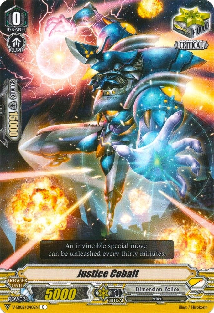 Image for Justice Cobalt (V-EB02: Champions of the Asia Circuit) (V-EB02/040EN) - Cardfight Vanguard