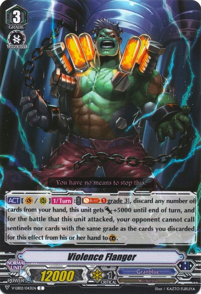 Image for Violence Flanger (V-EB02: Champions of the Asia Circuit) (V-EB02/043EN) - Cardfight Vanguard