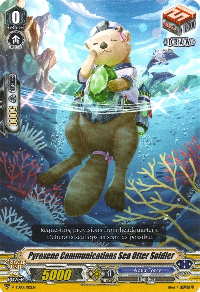 Image for Pyroxene Communications Sea Otter Soldier (V-TD03: Leon Soryu) (V-TD03/012EN) - Cardfight Vanguard