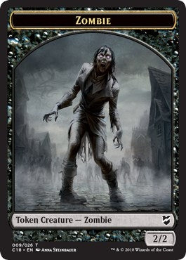 Image for Zombie // Shapeshifter Double-Sided Token (Commander 2018) (9 // 2) - Magic: The Gathering