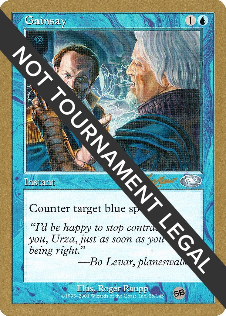 Image for Gainsay - 2002 Sim Han How (PLS) (SB) (World Championship Decks) - Magic: The Gathering