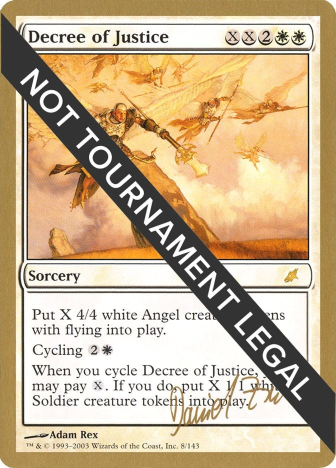 Image for Decree of Justice - 2003 Daniel Zink (SCG) (World Championship Decks) - Magic: The Gathering