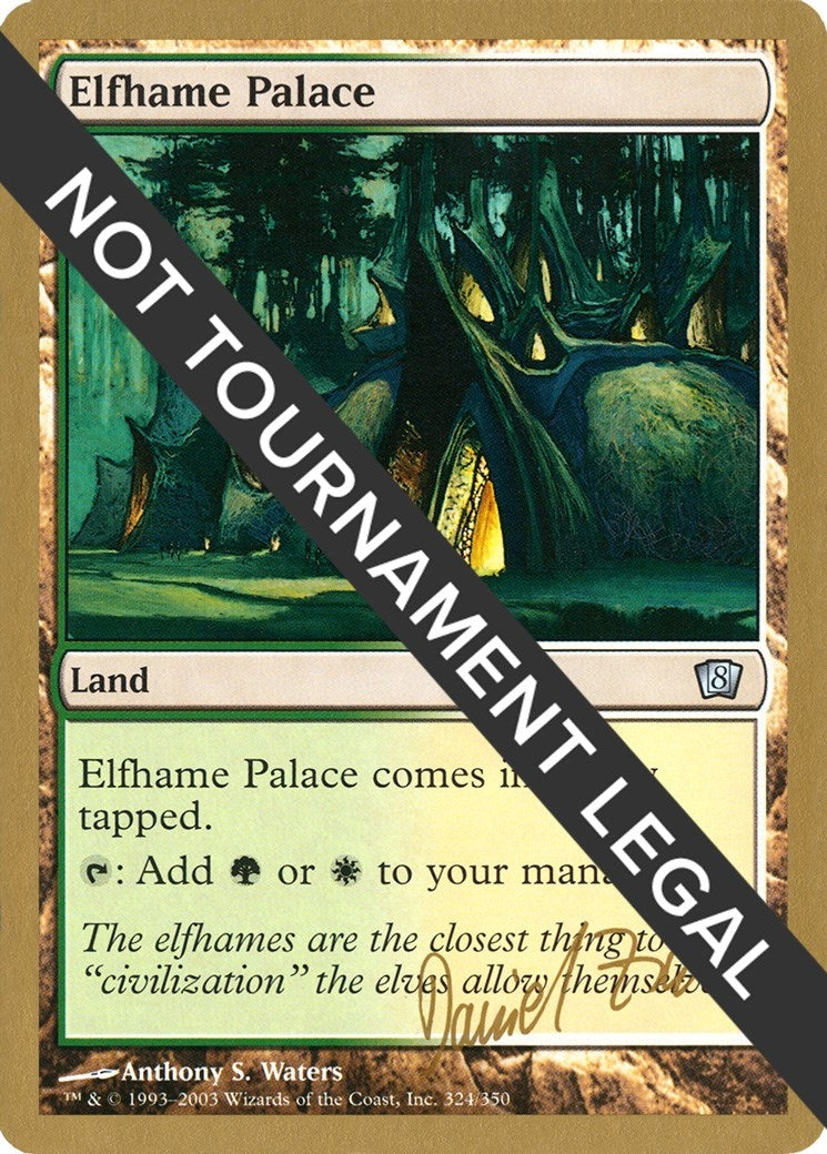 Image for Elfhame Palace - 2003 Daniel Zink (8ED) (World Championship Decks) - Magic: The Gathering