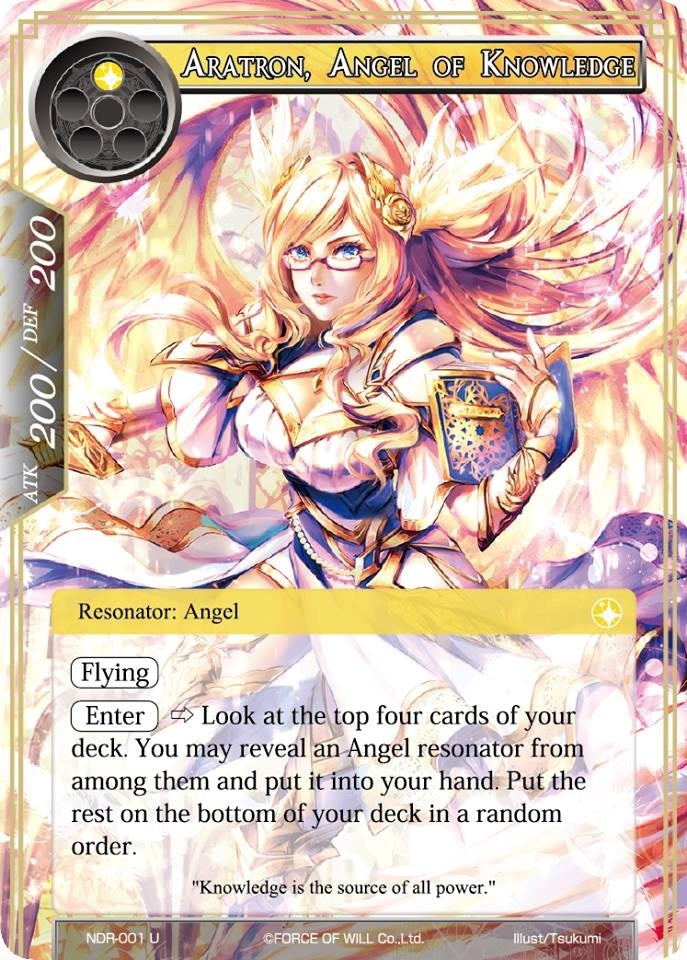 Image for Aratron, Angel of Knowledge (New Dawn Rises) (NDR-001) - Force of Will