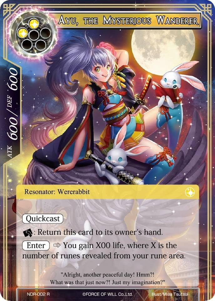 Image for Ayu, the Mysterious Wanderer (New Dawn Rises) (NDR-002) - Force of Will