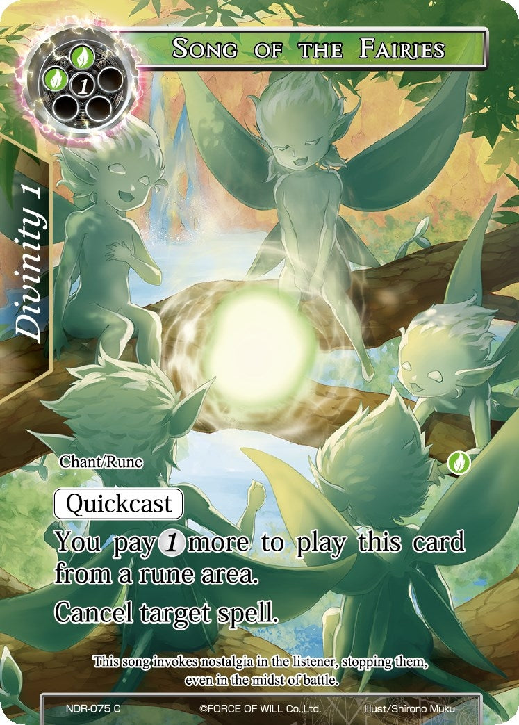 Image for Song of the Fairies (Full Art) (New Dawn Rises) (NDR-075) - Force of Will
