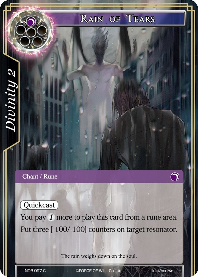 Image for Rain of Tears (New Dawn Rises) (NDR-097) - Force of Will