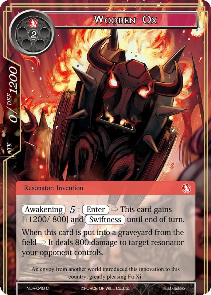 Image for Wooden Ox (New Dawn Rises) (NDR-040) - Force of Will