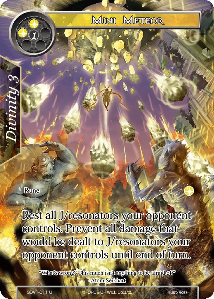Image for Mini Meteor (Valhalla Cluster Starter Deck) (SDV1-011) - Force of Will
