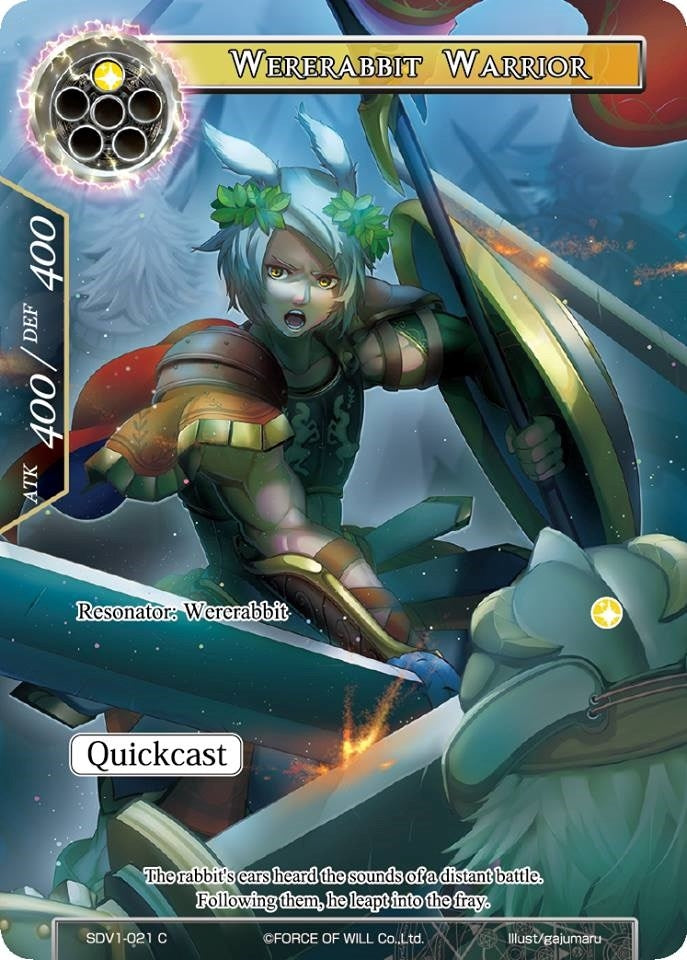 Image for Wererabbit Warrior (Valhalla Cluster Starter Deck) (SDV1-021) - Force of Will