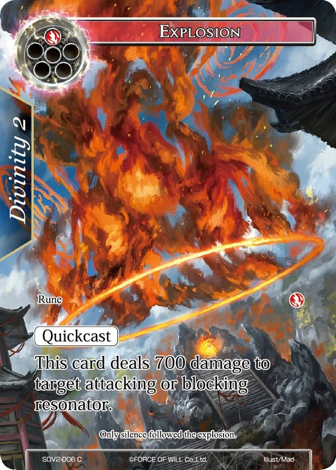 Image for Explosion (Valhalla Cluster Starter Deck) (SDV2-006) - Force of Will