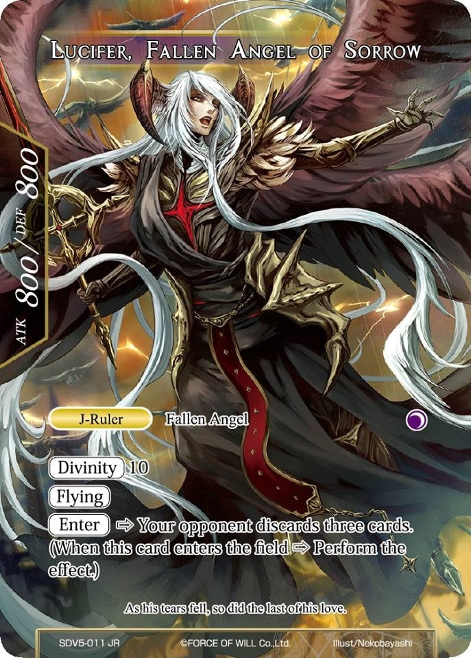 Image for Lucifer // Lucifer, Fallen Angel of Sorrow (Valhalla Cluster Starter Deck) (SDV5-011/JR) - Force of Will