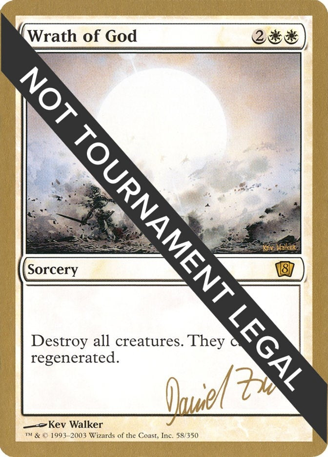 Image for Wrath of God - 2003 Daniel Zink (8ED) (World Championship Decks) - Magic: The Gathering