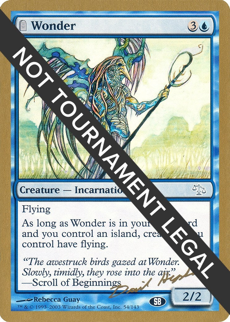 Image for Wonder - 2003 Dave Humpherys (JUD) (SB) (World Championship Decks) - Magic: The Gathering