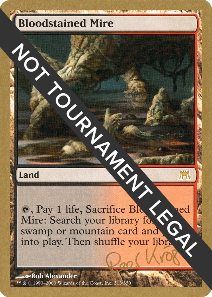 Image for Bloodstained Mire - 2003 Peer Kroger (ONS) (World Championship Decks) - Magic: The Gathering